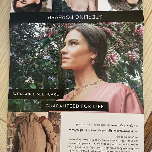 Sterling Forever 14K Gold Plated Dangle Earrings With Purple and Clear Gemstones - Picture 9 of 13